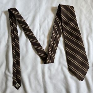 Fashion Seal Uniforms Brown Striped Men's Tie